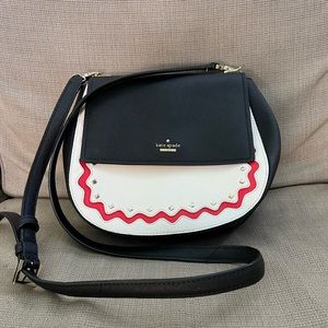 Kate Spade Red Ripple Handbag